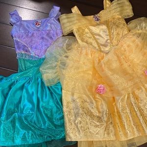Disney Princess Dresses Small 4-6